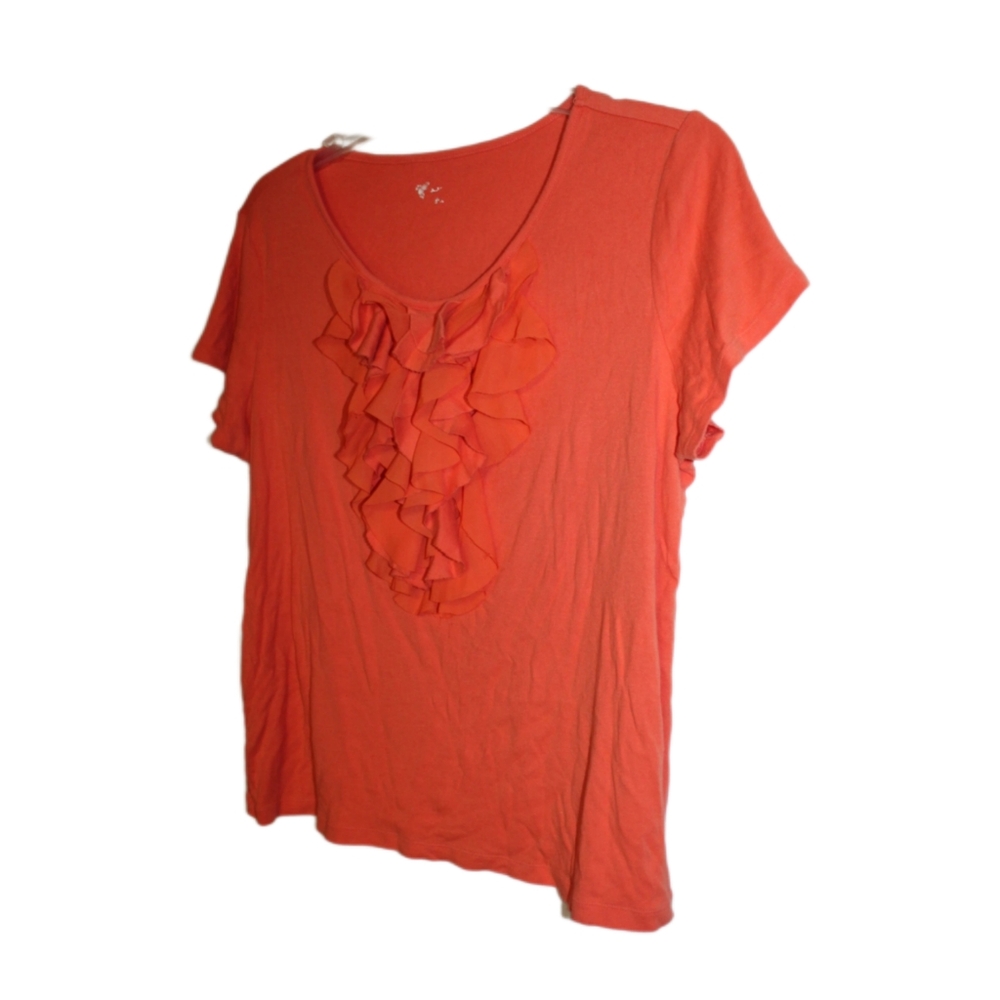 Women's Ruffle Short Sleeve Top - Picture 6 of 11